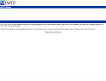 Tablet Screenshot of mobile.unfcu.org